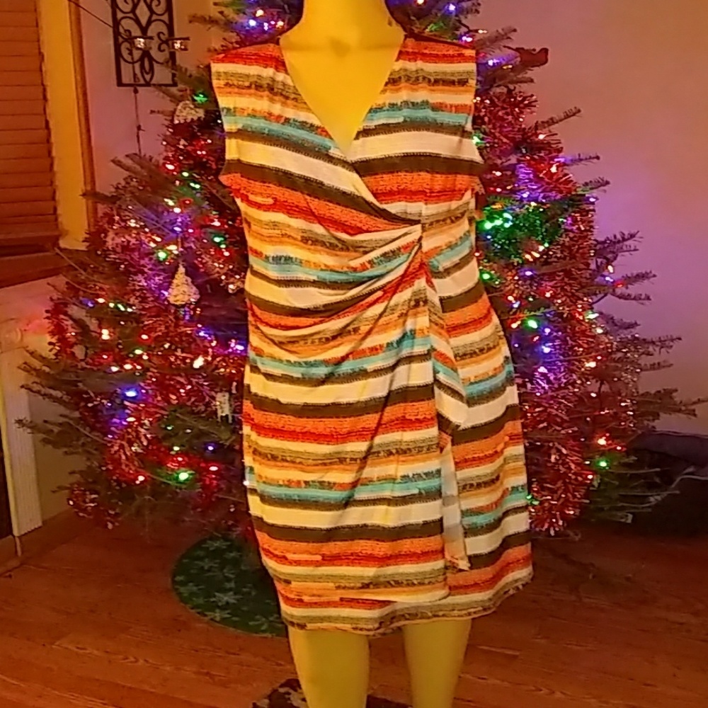 Faux Wrap DRESS